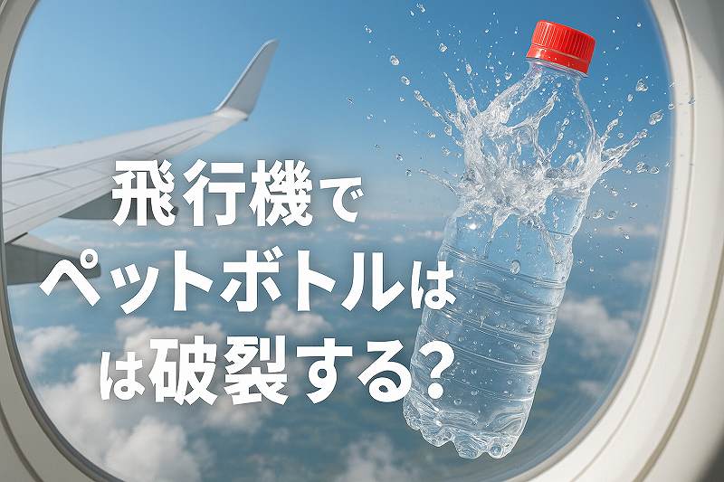 飛行機でペットボトルは？