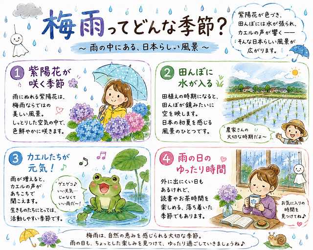 梅雨とはどんな季節